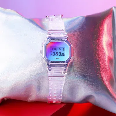 Casio G-shock Square 'white' In Silver