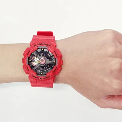 Casio G-shock Analog-digital 'red' In Pink