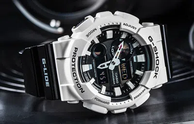 Casio G-shock Analog-digital 'white' In Black
