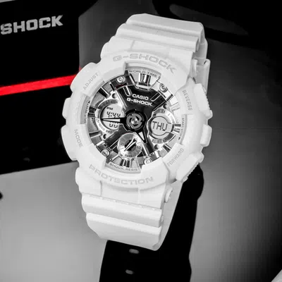 Casio G-shock Analog-digital 'white' In Metallic