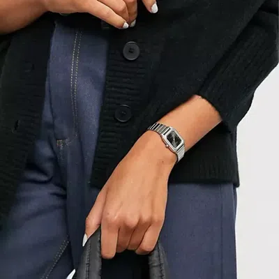 Casio Caiso  Pearl White Waterproof Quartz Watch 23mm Stainless Steel Strap