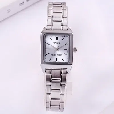 Casio Dress Retro Small Quartz Watch Silver Analog In Metallic
