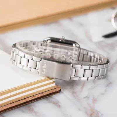 Casio Dress Retro Small Quartz Watch Silver Analog In Metallic