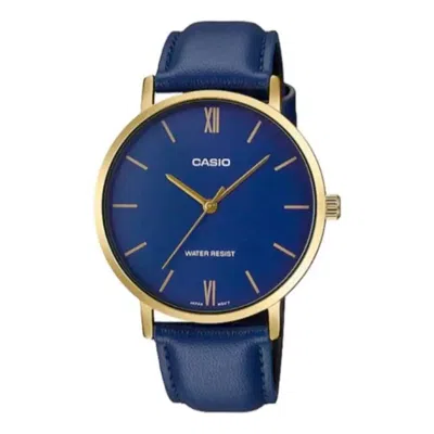 Casio Dress Series All-match Pointer Men's Quartz Waterproof Mens Blue Analog