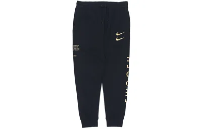 Nike Men's  Fleece Knit Printing Casual Sports Pants/trousers/joggers Autumn Black