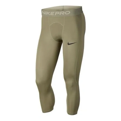 Nike Pro Quick Dry Training Tight Sports Gym Pants Green