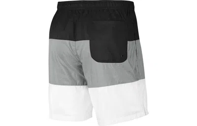 Nike Sportswear City Edition Multicolor Woven Breathable Casual Shorts Black White Gray