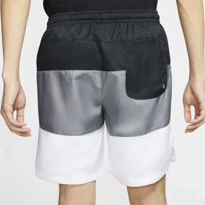 Nike Sportswear City Edition Multicolor Woven Breathable Casual Shorts Black White Gray