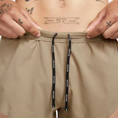 Nike Aeroswift Running Shorts 'tan' In Neutral