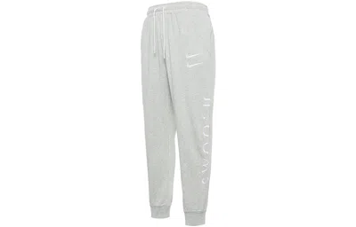 Nike Sportswear Swoosh Logo Slim Fit Bundle Feet Sports Long Pants Gray