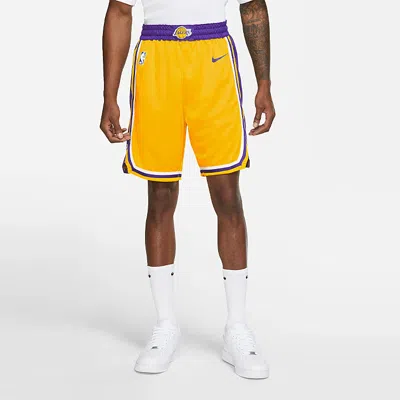 Nike Nba Icon Edition Team Limited Shorts Sw Fan Edition Lakers Yellow