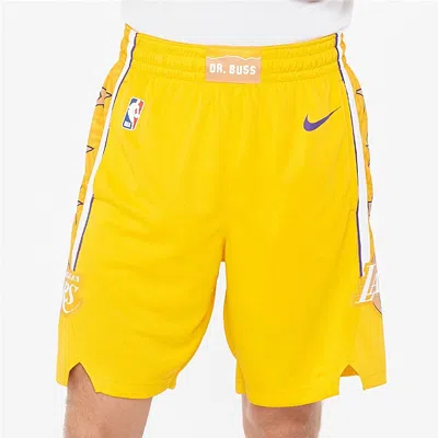 Nike Nba Sw 19-20 La Lakers Swingman Shorts Yellow