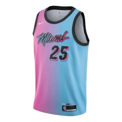 Nike Men's  Swingman Miami Heat Gradient Quick Dry Environmental Friendly Knit Basketball Jersey/vest In Multi