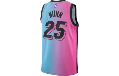 Nike Men's  Swingman Miami Heat Gradient Quick Dry Environmental Friendly Knit Basketball Jersey/vest In Multi