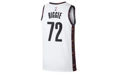 Nike Nba Casual Sports Basketball Jersey Sw Fan Edition Jeresy Biggie Nets City Edition Brooklyn Net In White
