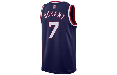 Nike Men's  Nba 75 Anniversary Retro Basketball Jersey/vest Sw Fan Edition Brooklyn Nets Durant No. 7 In Multi