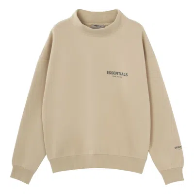Essentials Fear Of God  Fw21 Mock Neck Sweatshirt Beige In Neutral