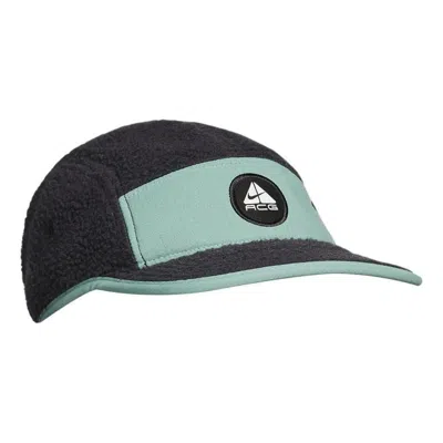 Nike Therma-fit Fly Unstructured Acg Cap 'black Green' In Gray