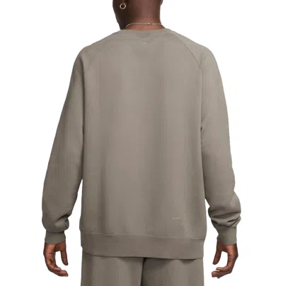 Nike X Nocta Fleece Cs Crewneck Sweatshirt 'olive Grey' In Gray