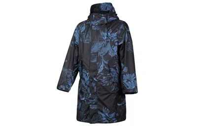 Nike Aop Printed Hooded Parka Coat 'blue Black'