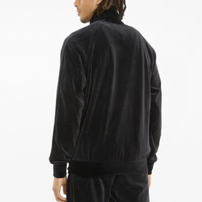 Puma Iconic T7 Embroidered Logo Retro Sports Suede Stand Collar Jacket Black