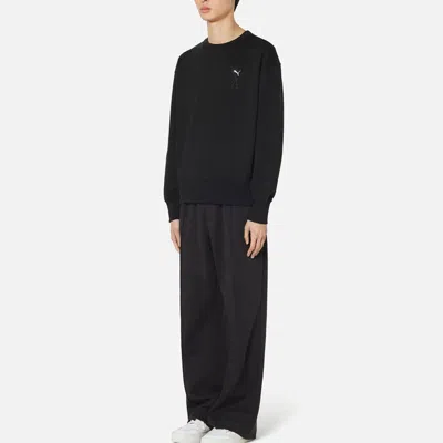 Puma Open Road Crewneck Pullover Sweatshirt In Black