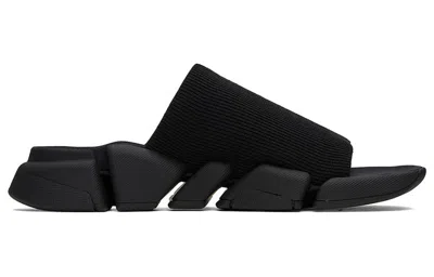 Balenciaga (wmns)  Speed 2.0 Slides 'black Recycled Knit And Black Sole Unit'