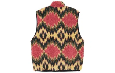 Stussy Fillmore Sherpa Vest 'mustard' In Multi