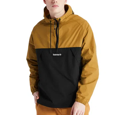Timberland Pullover Windbreaker Jacket 'brown Black' In Multi