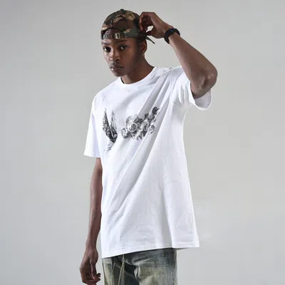 Vlone Smoke Demon Angel Short Sleeve Unisex White