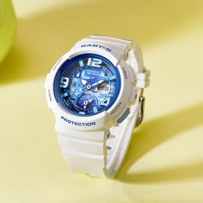 Casio Baby-g 'white Blue' In Metallic