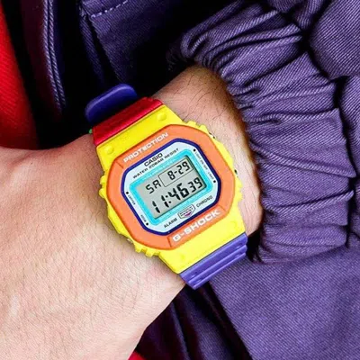 Casio G-shock Square 'yellow' In Multi