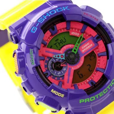 Casio G-shock Analog-digital 'purple' In Yellow