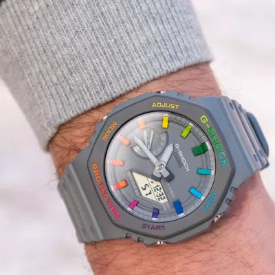 Casio G-shock Analog-digital 'grey' In Gray