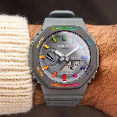 Casio G-shock Analog-digital 'grey' In Gray