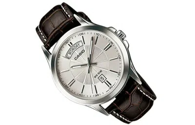 Casio Enticer Simplistic Leatherband Quartz Men's Mens Brown Analog