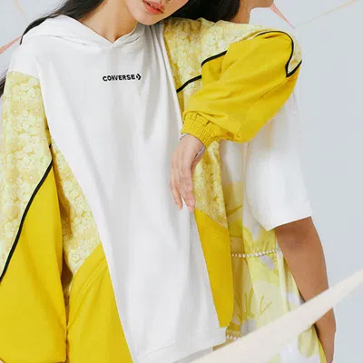 Converse (wmns)  Athleisure Casual Sports Contrasting Colors Hoodie White