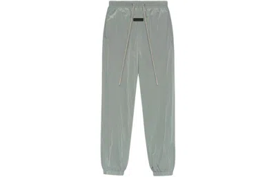 Essentials Fear Of God  Ss24 Crinkle Nylon Track Pant 'seal' In Gray