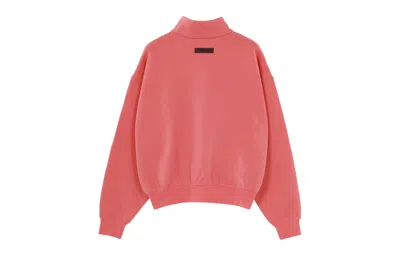 Essentials Fear Of God  Fw22 Fullzip Jacket Coral In Red