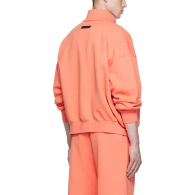 Essentials Fear Of God  Fw22 Fullzip Jacket Coral In Red