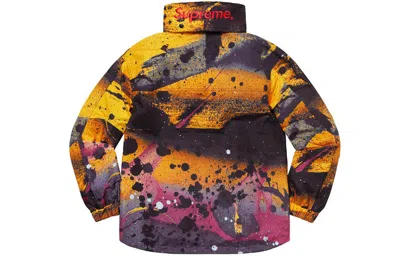 Supreme Ss20 Week 1 Gore-tex Anorak Waterproof Splash Ink Half Zipper Interchange Jacket Unisex Yell In Multi