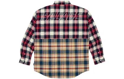 Palace Checkmate Drop Shoulder Shirt 'red' In Pattern