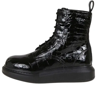 Alexander Mcqueen (wmns)  Crocodile Effect High Hybrid Boots 'black'