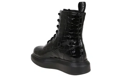 Alexander Mcqueen (wmns)  Crocodile Effect High Hybrid Boots 'black'