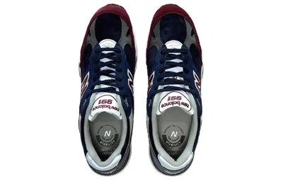 New Balance 991 Made In England 'navy Burgundy' In Multi