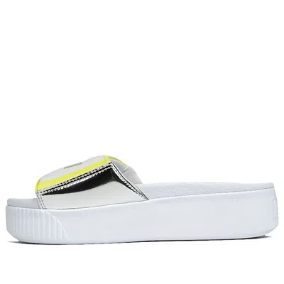 Puma (wmns)  Platform Slide Tz 'white Silver'