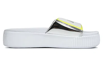 Puma (wmns)  Platform Slide Tz 'white Silver'