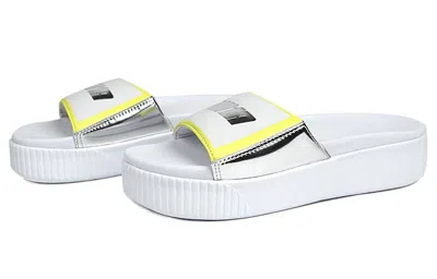 Puma (wmns)  Platform Slide Tz 'white Silver'
