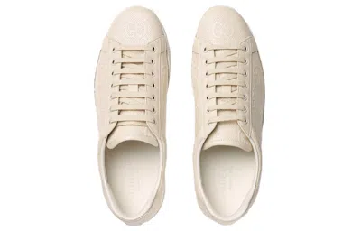 Gucci Ace 'gg Embossed - White' In Neutral