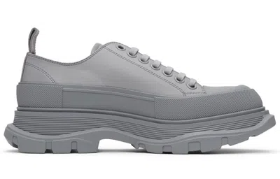 Alexander Mcqueen Tread Slick Low Top Sneaker 'grey' In Gray